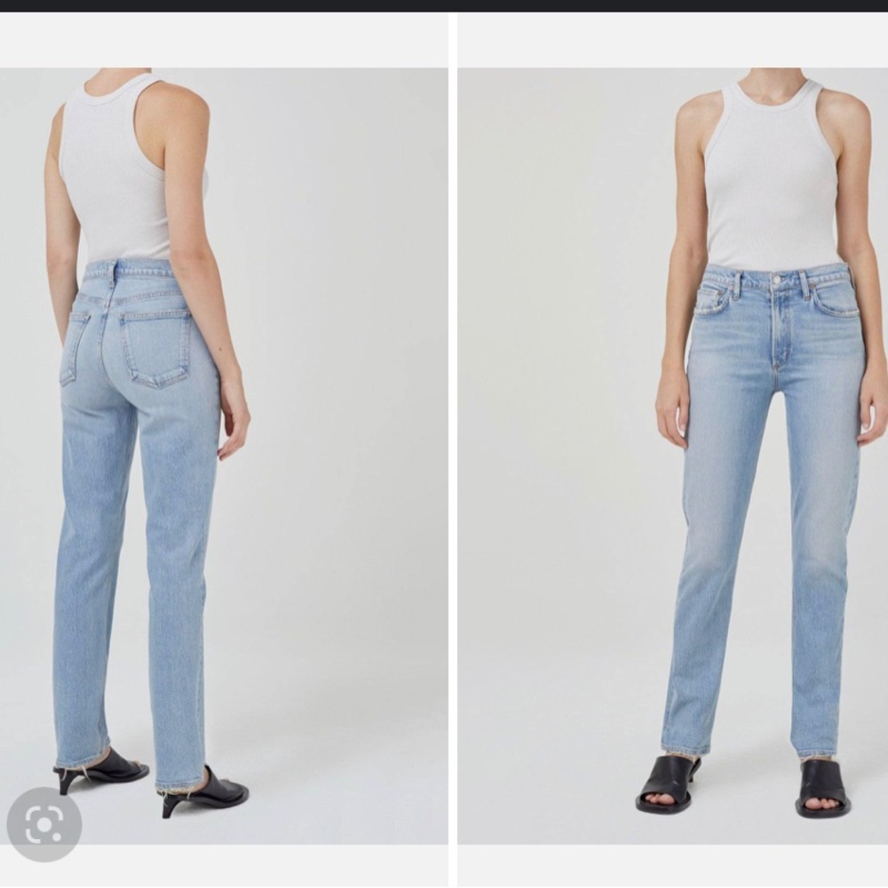 NWOT AGOLDE LYLE JEAN LOW RISE SLIM